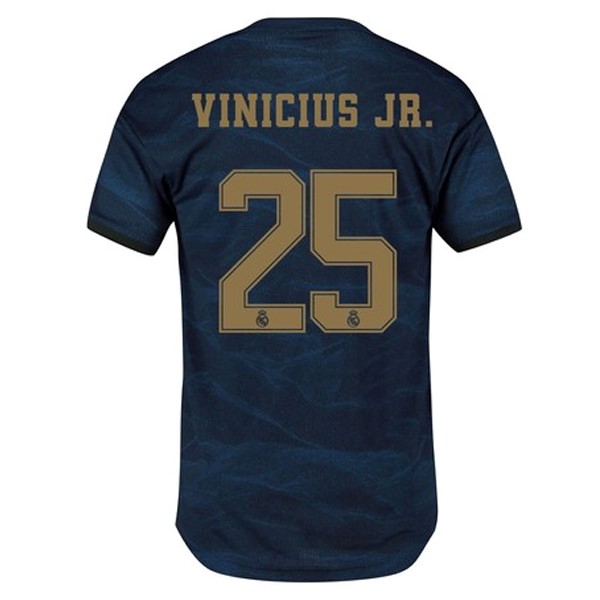 Camiseta Real Madrid NO.25 Vinicius JR. Segunda equipación 2019-2020 Azul